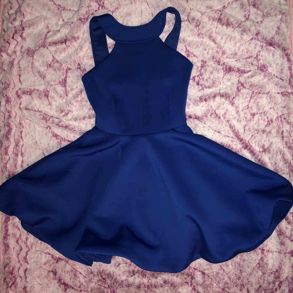 Blue Scuba Dress